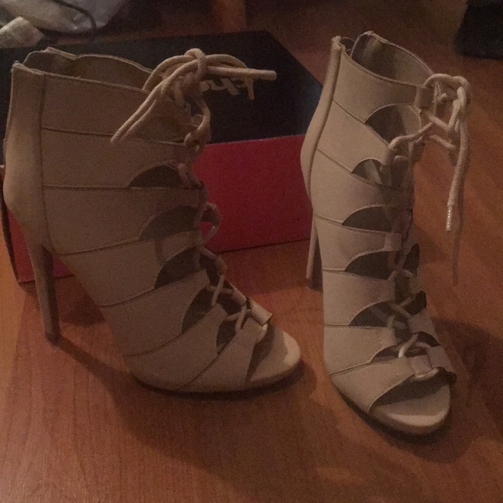 Charlotte Russe lace up heels